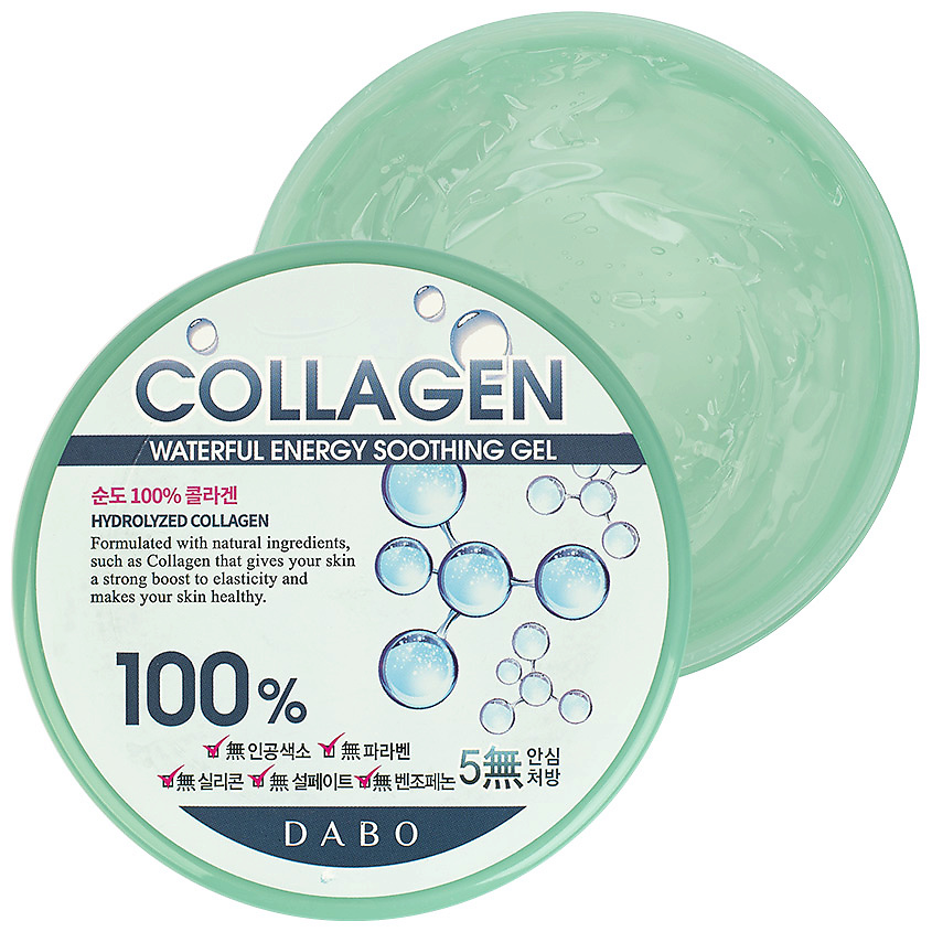 фото Dabo гель для лица многофункциональный с коллагеном collagen waterful energy soothing gel