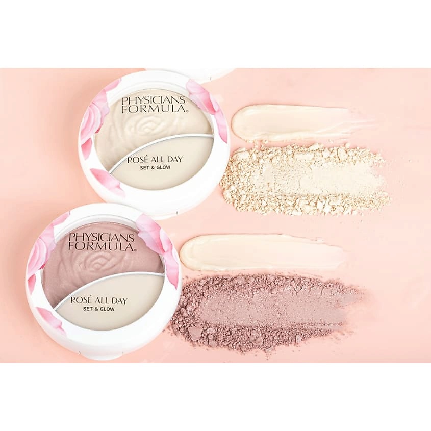 фото Physicians formula хайлайтер 2в1 rose all day set&glow