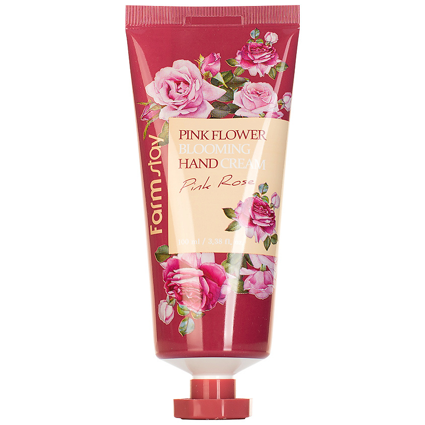 фото Farmstay крем для рук с экстрактом розы pink rose pink flower blooming hand cream