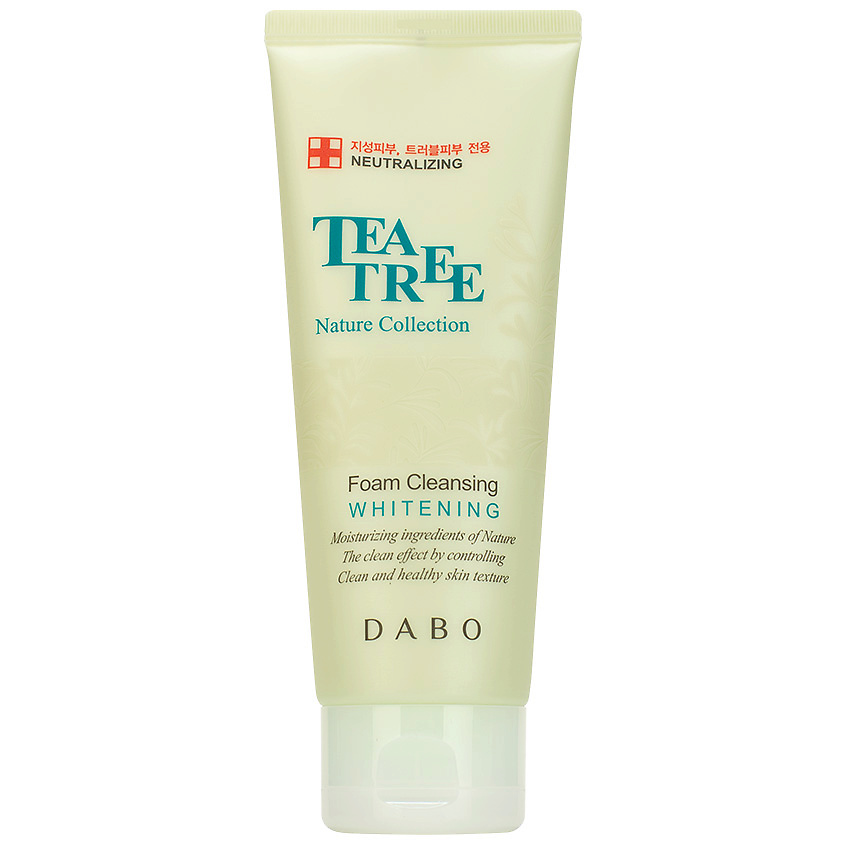 фото Dabo пенка для умывания с экстрактом чайного дерева tea tree nature collection foam cleansing whitening