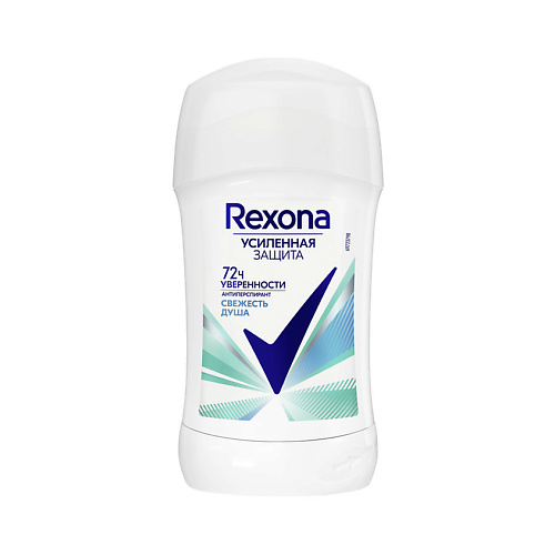 фото Rexona дезодорант-антиперспирант карандаш усиленная защита свежесть душа