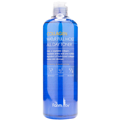 фото Farmstay тонер для лица укрепляющий с коллагеном collagen water full moist all day toner