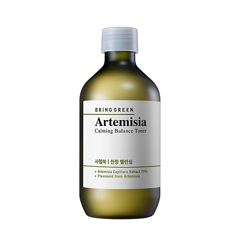BRING GREEN Тонер для лица успокаивающий регулирующий pH кожи с полынью Artemisia Calming Balance Toner round lab успокаивающий тонер с полынью mugwort calming toner 300 0