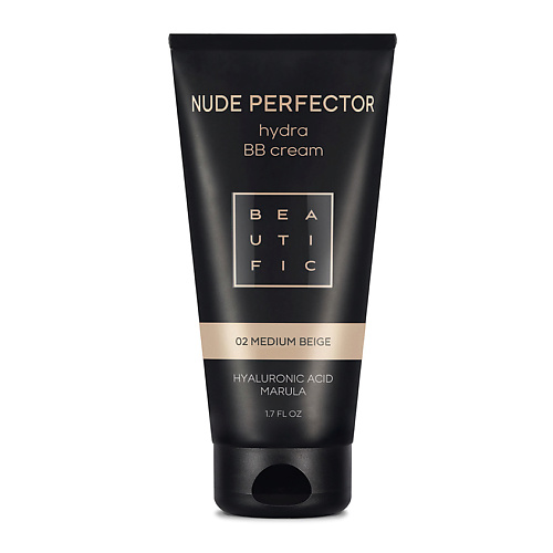 BEAUTIFIC ВВ-крем с гиалуроновой кислотой Nude Perfector bb крем против несовершенств 13 nude anti acne bb cream 50 мл