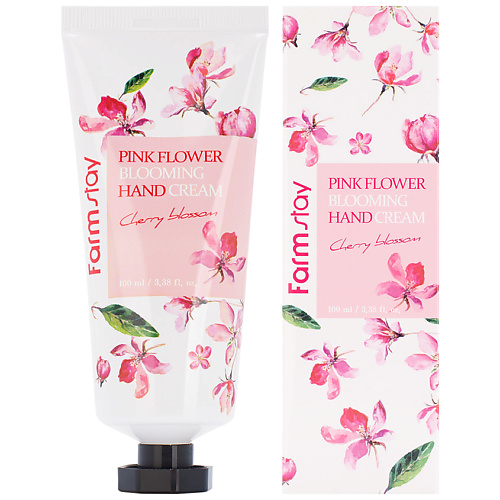 фото Farmstay крем для рук с вишневым цветом cherry blossom pink flower blooming hand cream