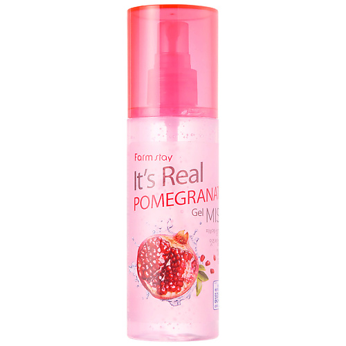 фото Farmstay гель-спрей для лица с экстрактом граната it's real pomegranate gel mist