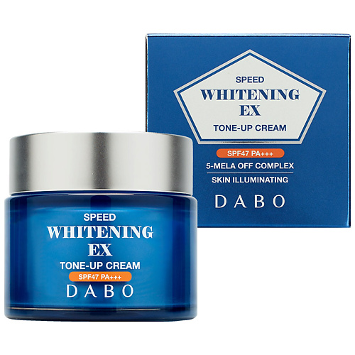 фото Dabo крем для лица освежающий с тонирующим эффектом spf47+ speed whitening ex tone-up cream