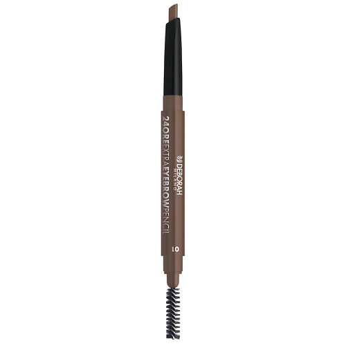 DEBORAH MILANO Карандаш-стайлер для бровей стойкий 24ORE EXTRA EYEBROW PENCIL deborah milano карандаш для век extra eye pencil