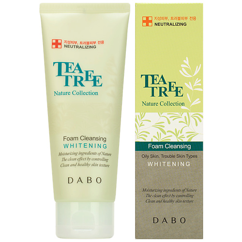 фото Dabo пенка для умывания с экстрактом чайного дерева tea tree nature collection foam cleansing whitening