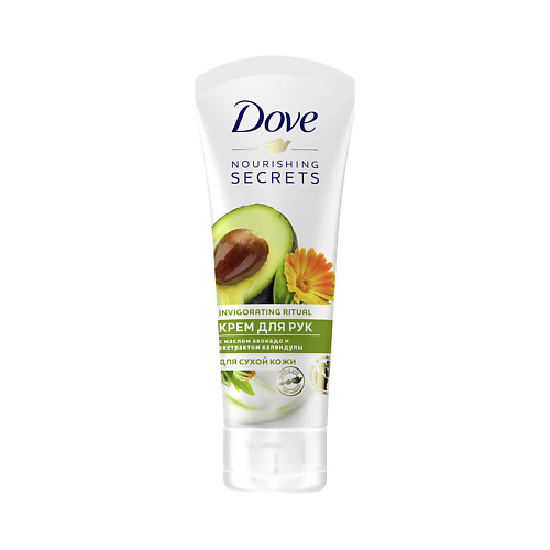 

DOVE Крем для рук с маслом авокадо и экстрактом календулы для сухой кожи Nourishing Secrets Invigorating Ritual, Крем для рук с маслом авокадо и экстрактом календулы для сухой кожи Nourishing Secrets Invigorating Ritual