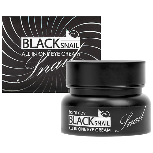 фото Farmstay крем для глаз с муцином черной улитки black snail all in one eye cream