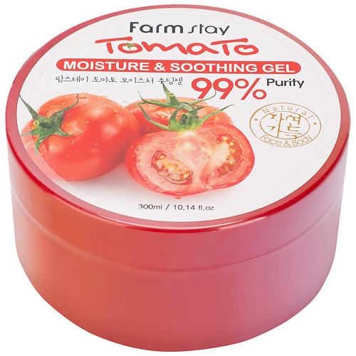 фото Farmstay гель для лица увлажняющий успокаивающий с экстрактом томата tomato moisture & soothing gel