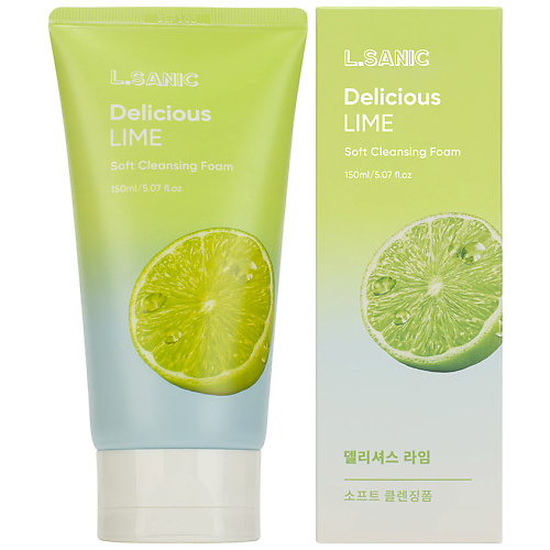 фото Lsanic пенка для умывания очищающая с экстрактом лайма delicious lime soft cleansing foam