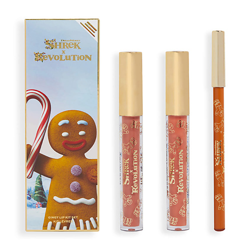 Набор средств для макияжа REVOLUTION MAKEUP MAKEUP REVOLUTION Набор Shrek Gingy Lip Kit