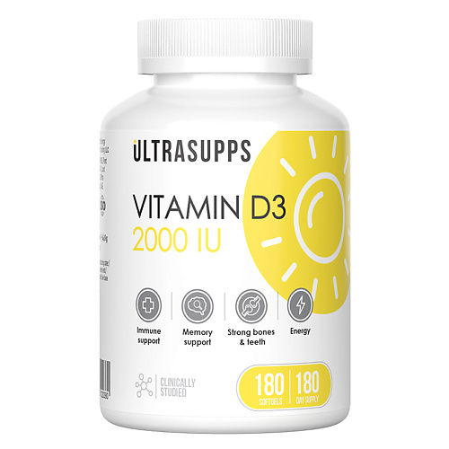 фото Ultrasupps витаминный комплекс vitamin d3 2000 iu