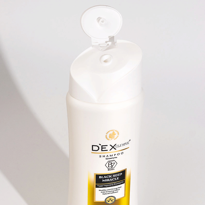 фото Dexclusive шампунь для волос черный тмин black seed miracle shampoo