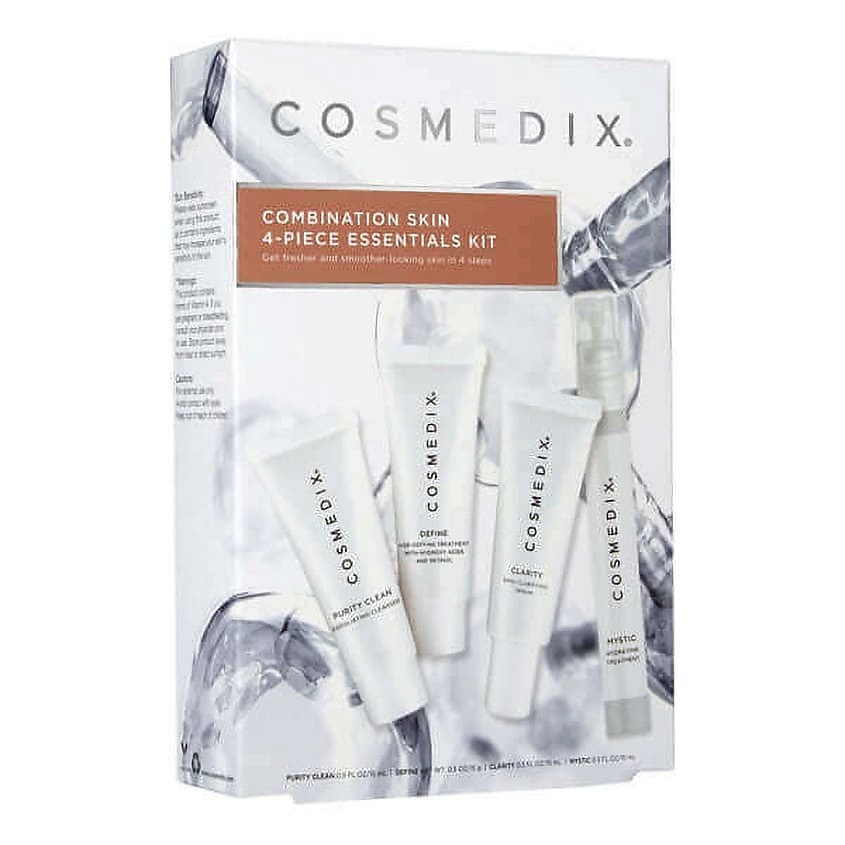 фото Cosmedix набор для лица для комбинированной и жирной кожи combination skin essentials kit