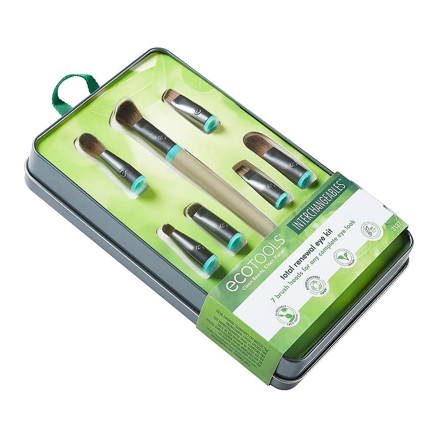 фото Ecotools набор кистей для макияжа глаз (7 сменных насадок и 1 ручка) ecotools interchangeables total renewal eye kit