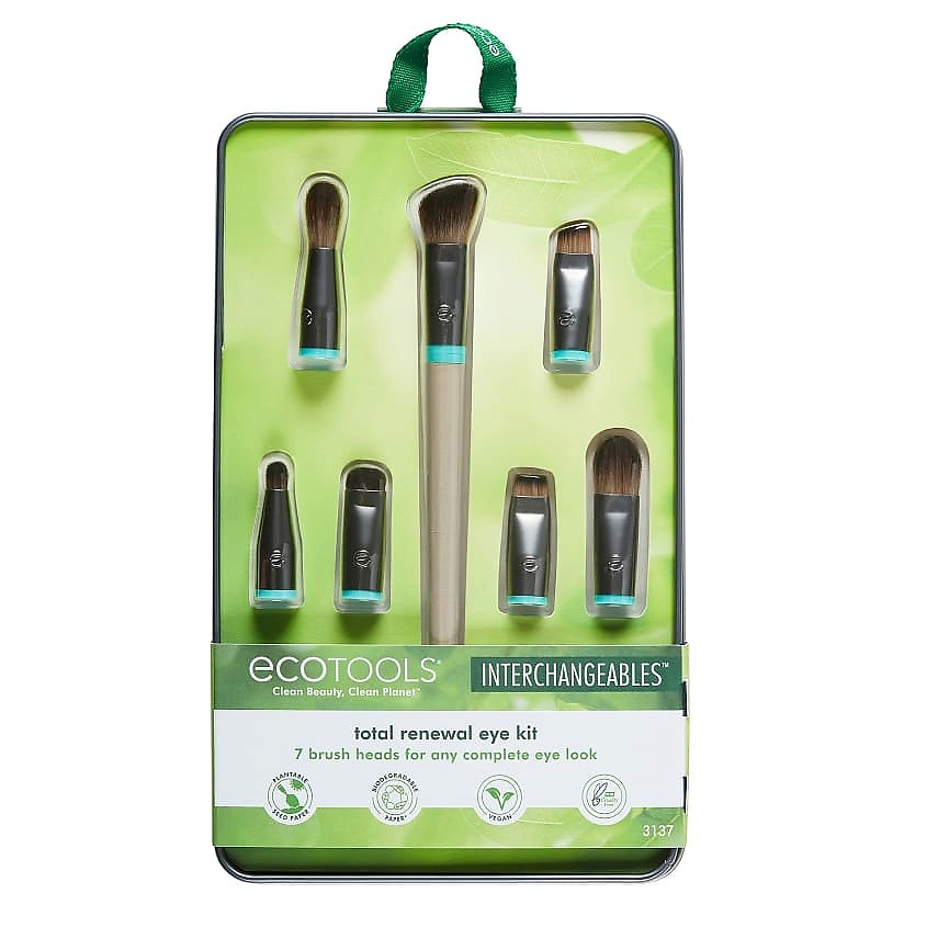 фото Ecotools набор кистей для макияжа глаз (7 сменных насадок и 1 ручка) ecotools interchangeables total renewal eye kit