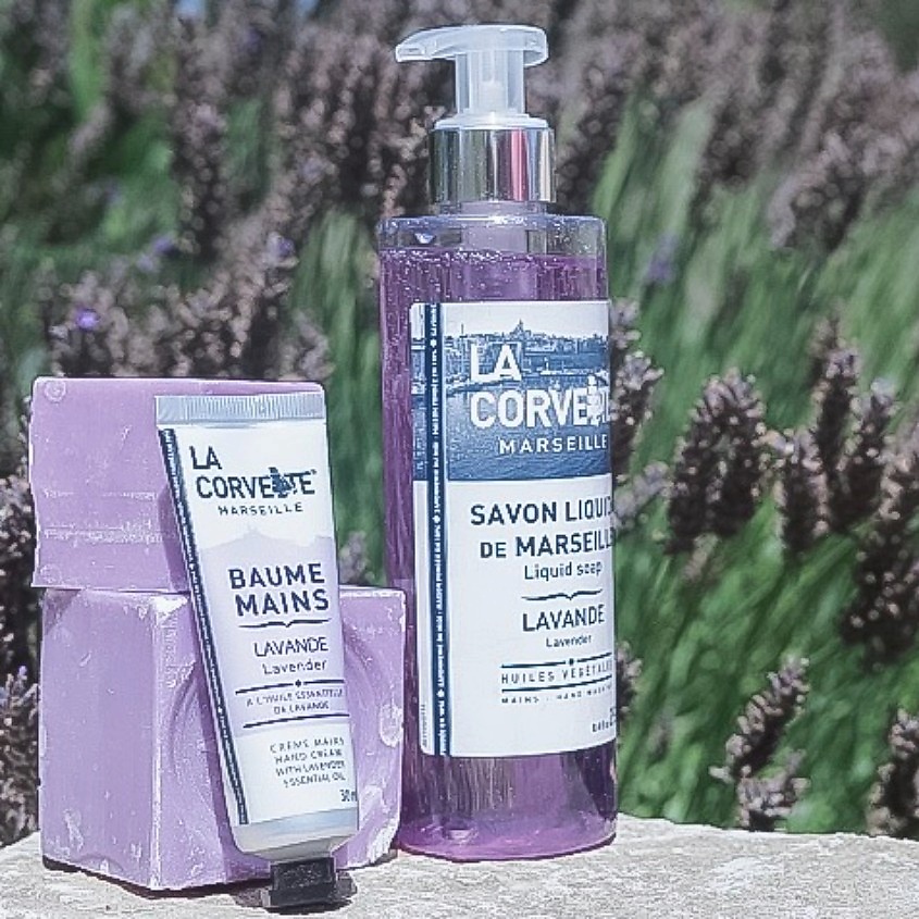 фото La corvette мыло туалетное прованское для тела лаванда в кубе cube parfume de provence lavender