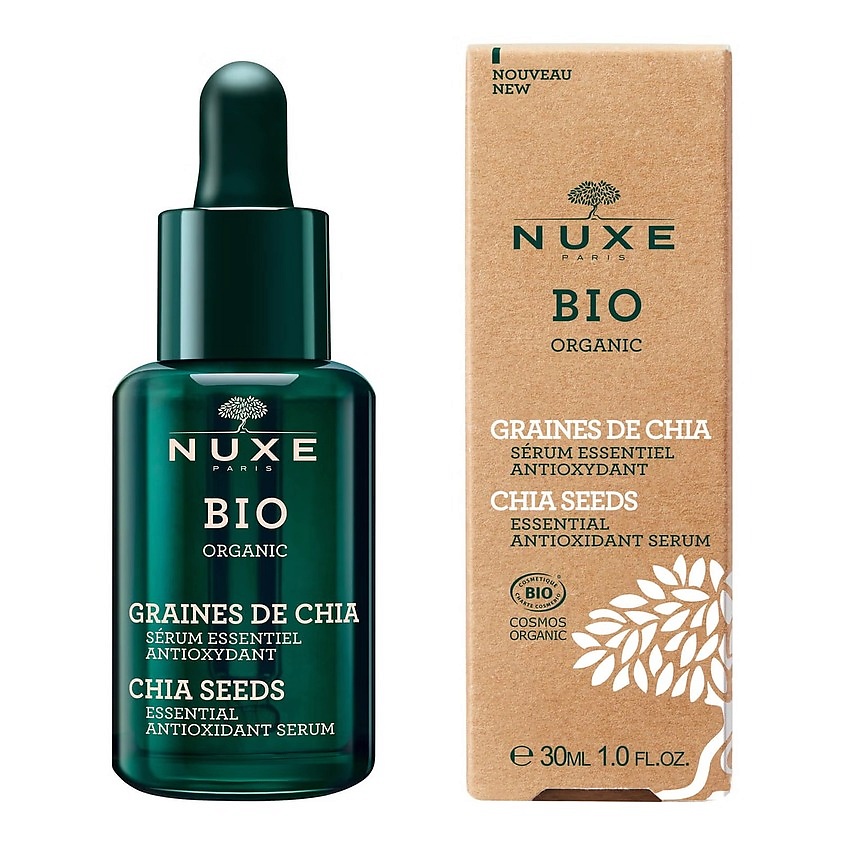 фото Nuxe сыворотка антиоксидантная для лица bio organic chia seeds essential antioxidant serum