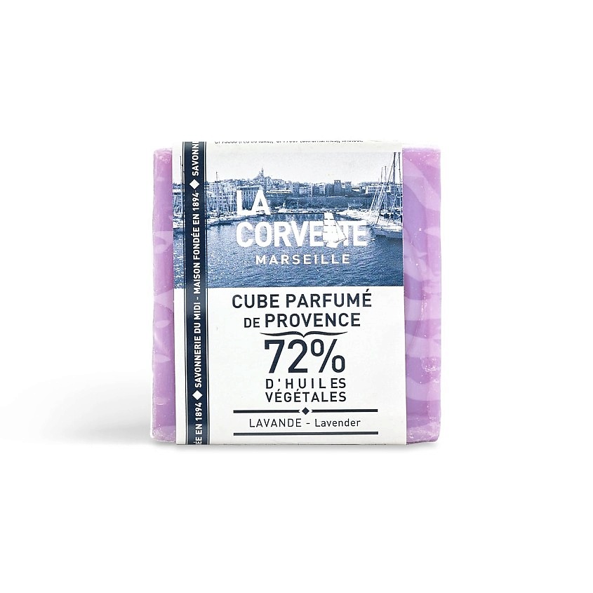 фото La corvette мыло туалетное прованское для тела лаванда в кубе cube parfume de provence lavender