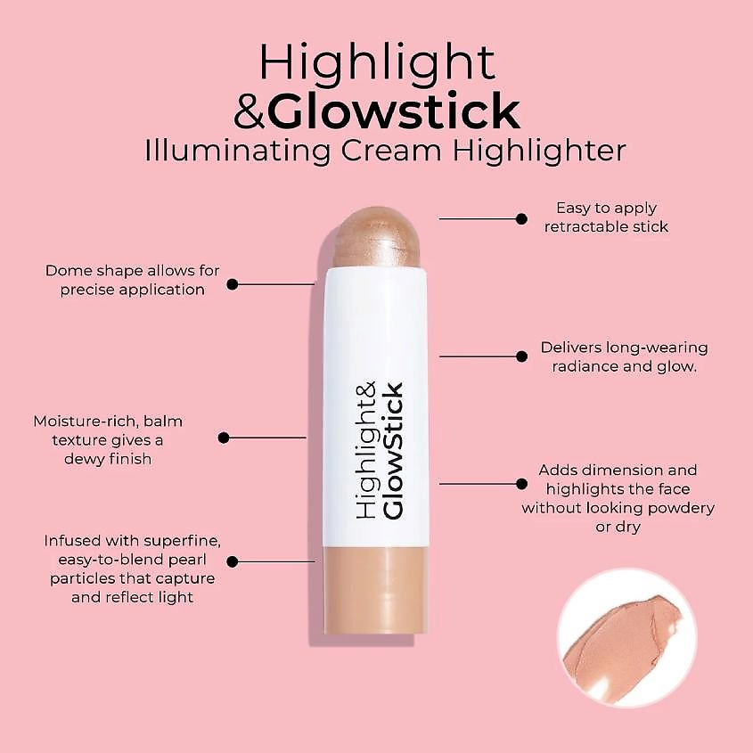 фото Mcobeauty хайлатер-стик для лица highlight & glowstick