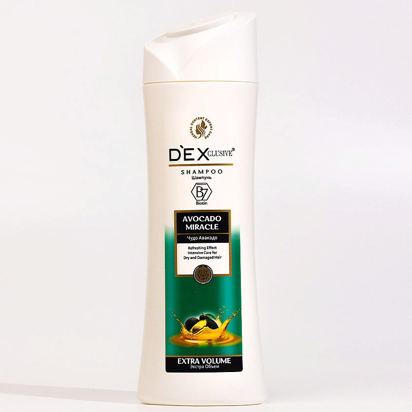 фото Dexclusive шампунь для волос авокадо avocado miracle shampoo