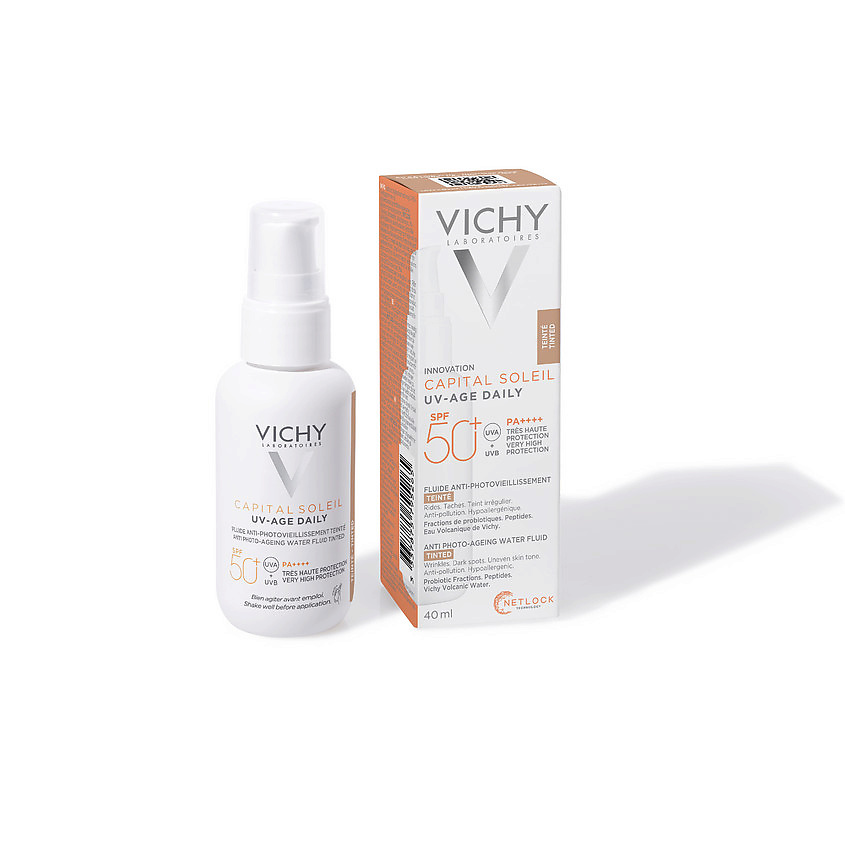 фото Vichy capital soleil uv-age daily тонирующий солнцезащитный флюид spf50+