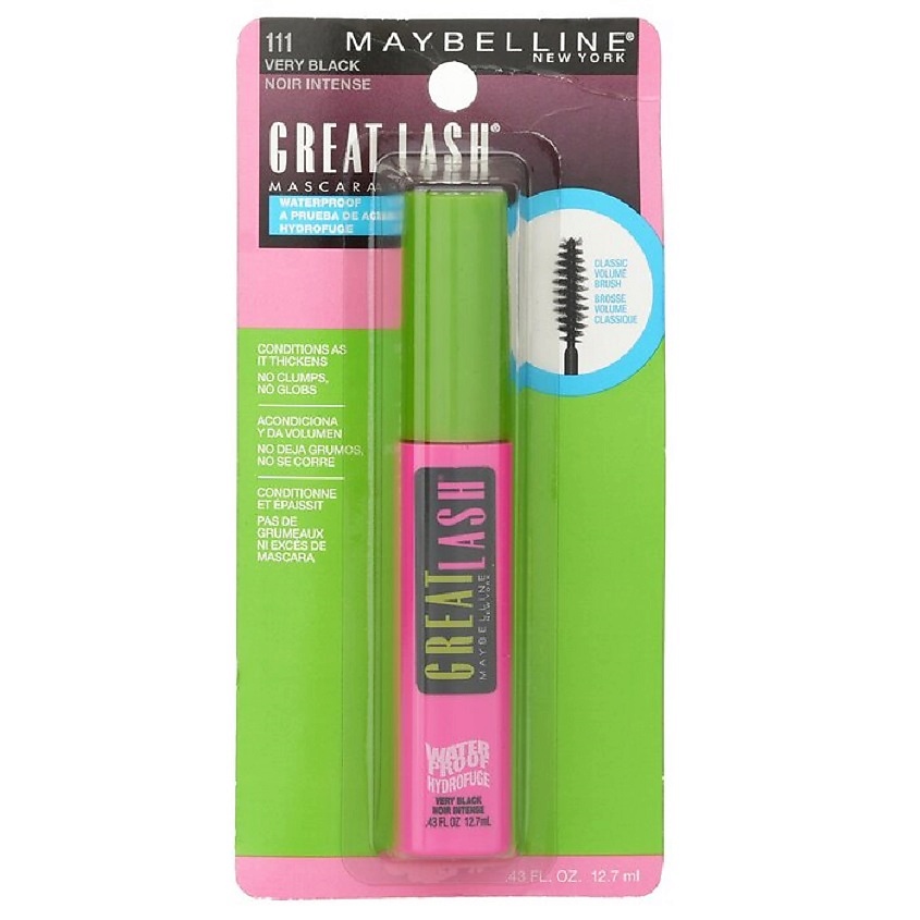 MAYBELLINE NEW YORK Тушь для ресниц водостойкая Great Lash Mascara, фото 3