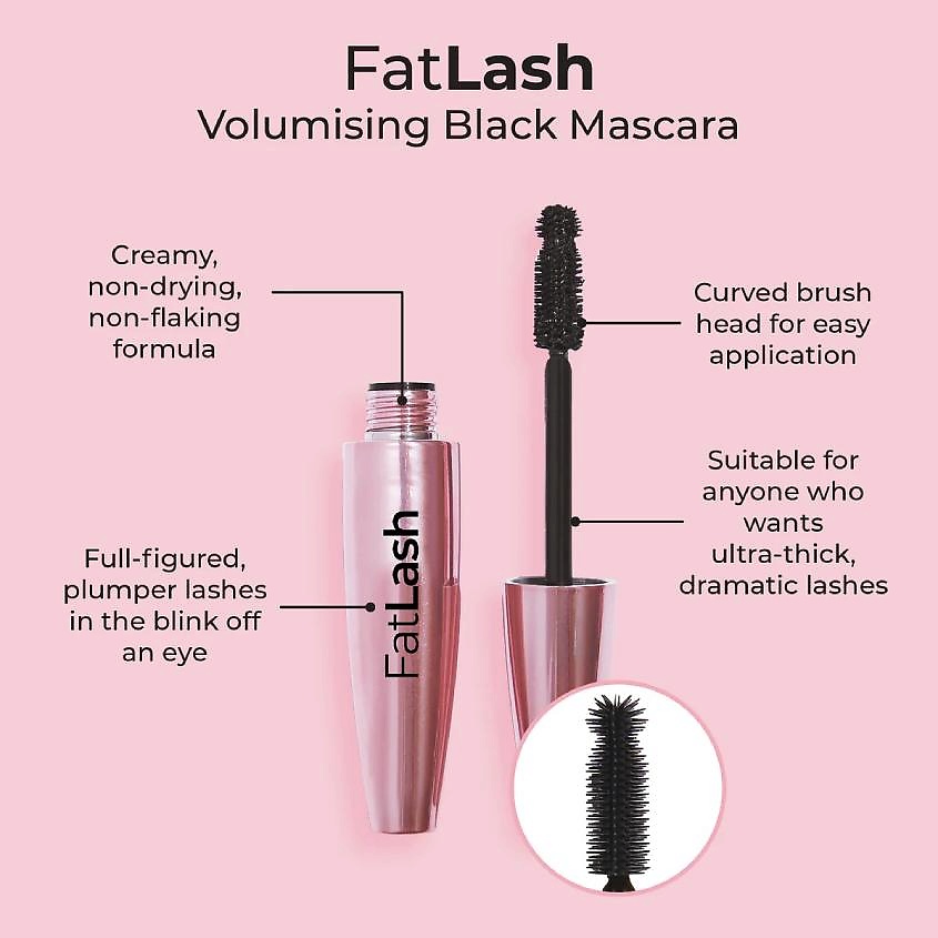 фото Mcobeauty тушь для ресниц объемная fatlash volumising mascara