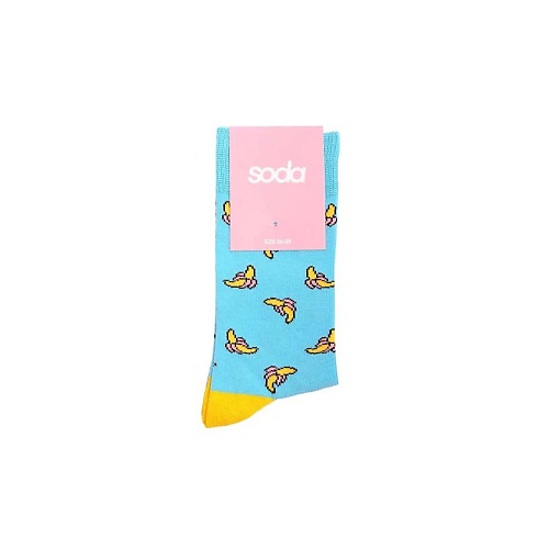 SODA Носки женские Banana носки в банке супержена женские микс