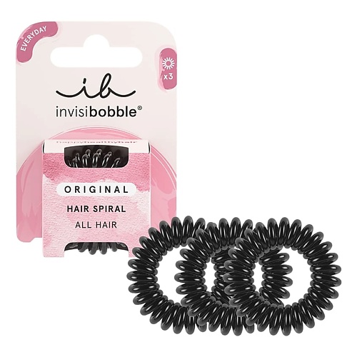 INVISIBOBBLE Резинка-браслет для волос ORIGINAL True Black invisibobble резинка браслет для волос invisibobble sprunchie slim bella chrome