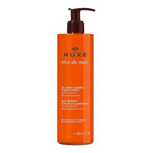 фото Nuxe гель очищающий для лица и тела reve de miel face and body ultra-rich cleansing gel