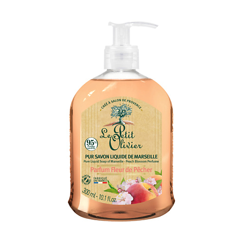 LE PETIT OLIVIER Мыло жидкое марсельское цветок Персика Pure Liquid Soap мыло жидкое непенящееся sw soapless soap