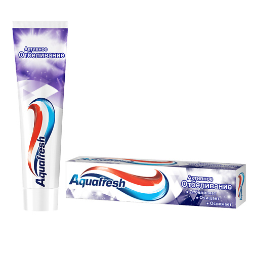 AQUAFRESH Зубная паста активное отбеливание Active White