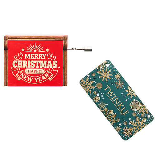 TWINKLE Механическая музыкальная шкатулка Merry Christmas лэтуаль открытка we wish you a merry christmas