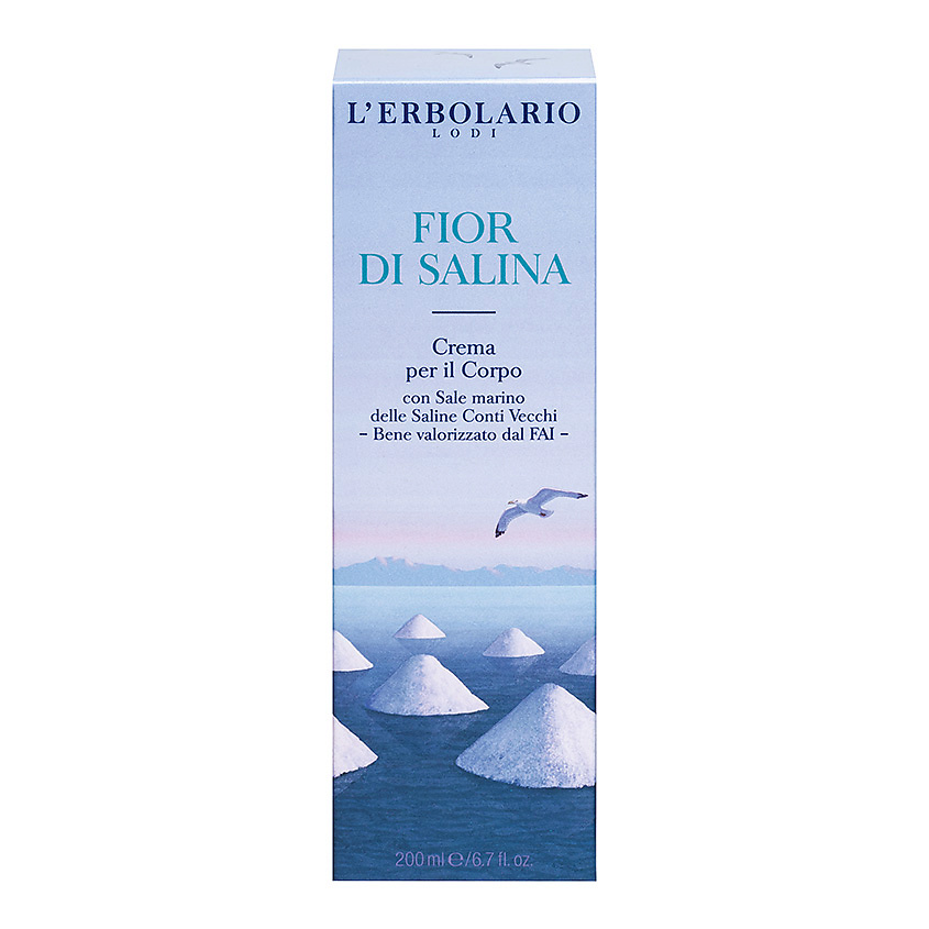 фото Lerbolario крем для тела с цитрусово-акватическим ароматом fior di salina body cream