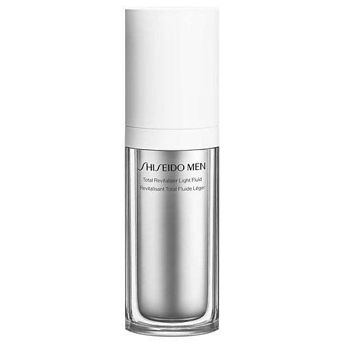SHISEIDO Комплексный омолаживающий флюид для лица Men Total Revitalizer Light Fluid shiseido набор с питательным кремом разглаживающим морщины benefiance