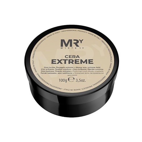 MRY MISTERY Воск для укладки волос сильной фиксации Cera Extreme разделяющий воск средней фиксации style stories defining wax