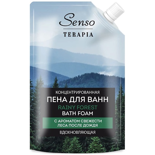 SENSOTERAPIA Концентрированная пена для ванн «RAINY FOREST» вдохновляющая соль пена для ванн sensoterapia расслабляющая aroma relax 560 г 2штуки