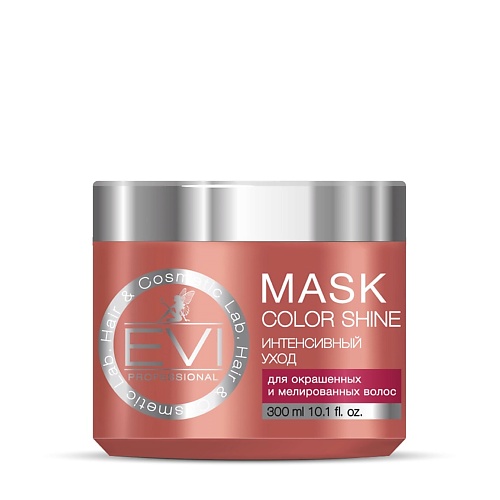 Маска для волос EVI PROFESSIONAL Маска Интенсивный уход для окрашенных и мелированных волос Mask Color Shine маска для окрашенных волос 3deluxe professional color mask 300 мл