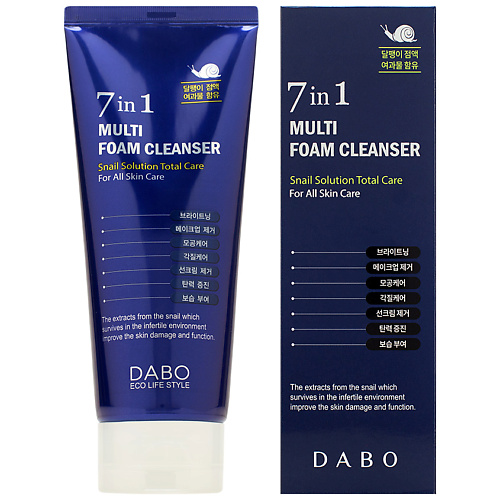 фото Dabo пенка для умывания мультифункциональная 7 в 1 multi foam cleanser