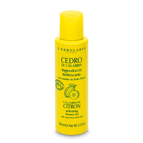 фото Lerbolario гель для душа освежающий с ароматом цитрона calabrian citron shower gel