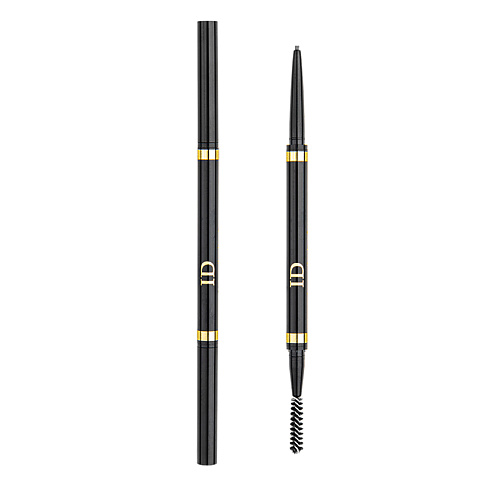 Карандаш для бровей ЛЭТУАЛЬ ID ультратонкий карандаш для бровей ультратонкий карандаш для бровей стойкая водостойкая двухсторонняя вращающаяся ручка для бровей темно коричневая косметика 6 цветов