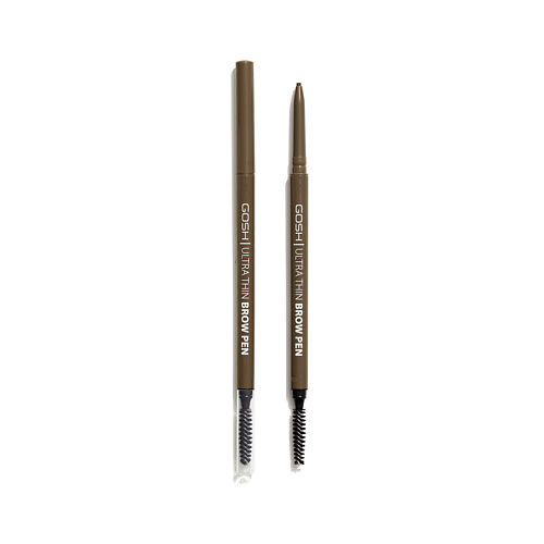 Карандаш для бровей GOSH Карандаш для бровей ультратонкий Ultra Thin Brow Pen ультратонкий карандаш для бровей стойкая водостойкая двухсторонняя вращающаяся ручка для бровей темно коричневая косметика 6 цветов