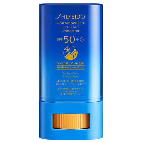 фото Shiseido прозрачный солнцезащитный стик spf 50+ clear suncare stick