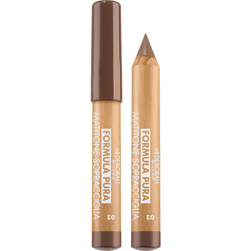 Карандаш для бровей DEBORAH MILANO Карандаш для бровей с фиброй Formula Pura Chubby Eyebrow Pencil автоматический карандаш для бровей автоматический kiko milano eyebrow sculpt automatic pencil 0 25 гр