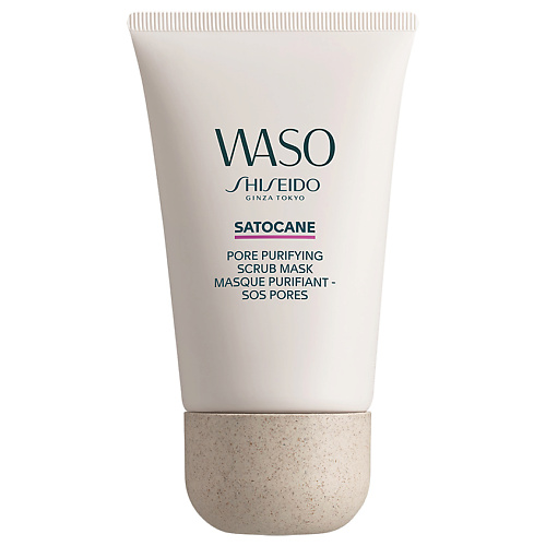 SHISEIDO Маска-скраб для глубокого очищения пор Waso Satocane shiseido ночная восстанавливающая маска waso yuzu c