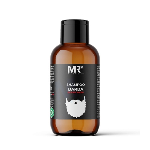 MRY MISTERY Шампунь для бороды Shampoo Barba original botanic шампунь для бороды смягчающий smooth effect beard shampoo